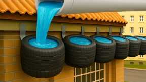 A 60-year-old Plumber SHOCKED Everyone: Free Water Energy from Tires + PVC!