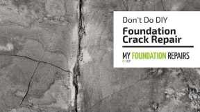 DIY Crack Repair | My Foundation Repairs