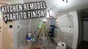 Small Kitchen Remodel Time-Lapse - Complete Renovation Start to Finish