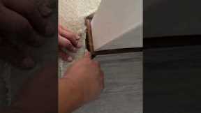 How to Install a Carpet with Smooth Edge at the Transition between Living Room and Kitchen #carpet