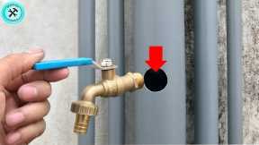 Cool tricks for home plumbing! The easiest way to install a valve on a pvc pipes!great ideas for you