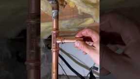 Tapping into the main water line for an outside faucet #plumbing #hosebib #spigot #diyer