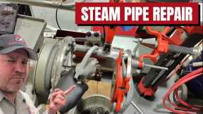 Leaking Steam Pipe Repair by Master Plumber | Real Life Steam Heating Fix