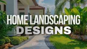 HOME LANDSCAPING DESIGN IDEAS | HOW TO MAKE OUTDOOR BACKYARD GARDEN LANDSCAPE FOR HOUSE