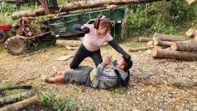 Compilation video: Agricultural vehicles transporting timber.