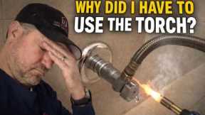 This Toilet Valve Wouldn’t Stop Dripping — Here’s Why the Torch Came Out