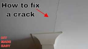 How to fix a crack in a wall or ceiling - DIY