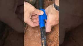 Fast Fix for Polyethylene Waterline Repair #plumbing #plumbers