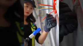 Terminating Wires in a Junction Box #experiment #experimnent #electrician #electrical house wiring.