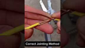 Awesome Idea! Properly Joint Electrical Wire  #electrical #ideas