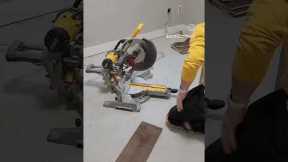 Engineered hardwood floor glue down installation #dyi #floor #flooring #home #renovation