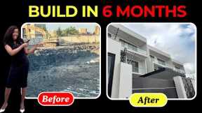 How to Build a Luxury House in Ghana in 6 Months | Complete Before & After construction
