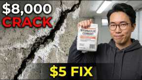 Foundation Cracks Cost $8,000 to Fix. This $5 Hydraulic Mix Seals Any Crack Forever.