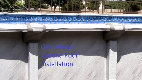 21' x 43' Oval Above Ground Pool Installation