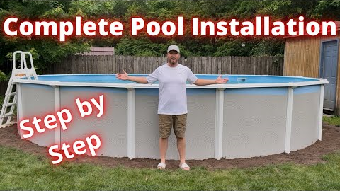 How to install an above ground pool. Complete setup.