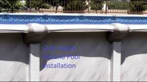 21' x 43' Oval Above Ground Pool Installation